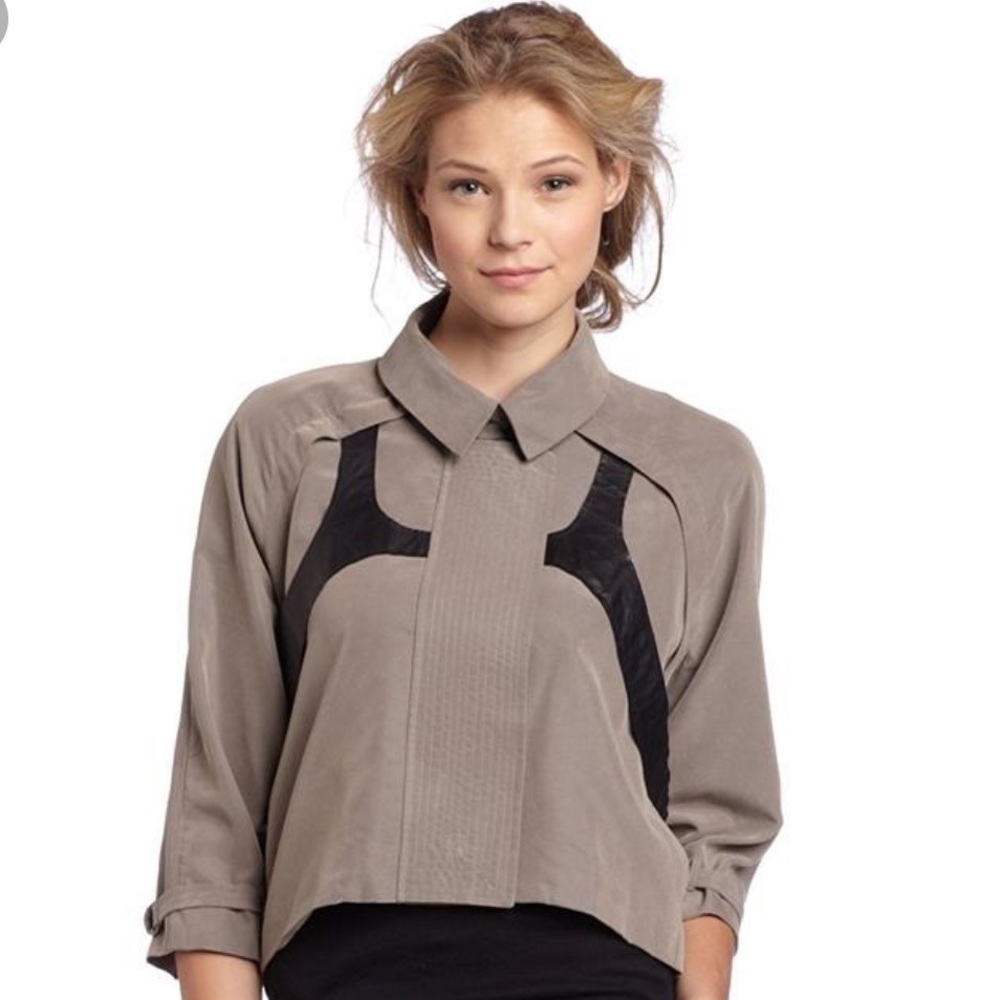 Rebecca Minkoff Joni Harness Charcoal Jacket